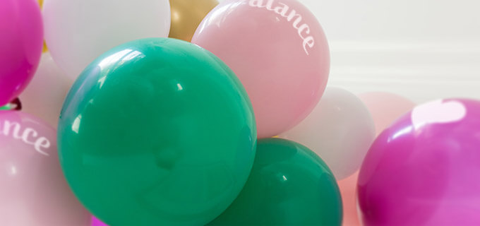 Bedruckte Riesenballons